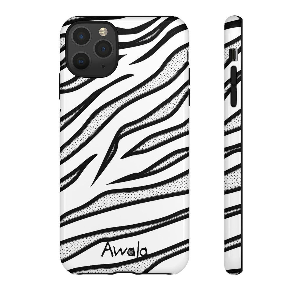 Zebra Print Phone Case - Tough and Stylish Protective Cover