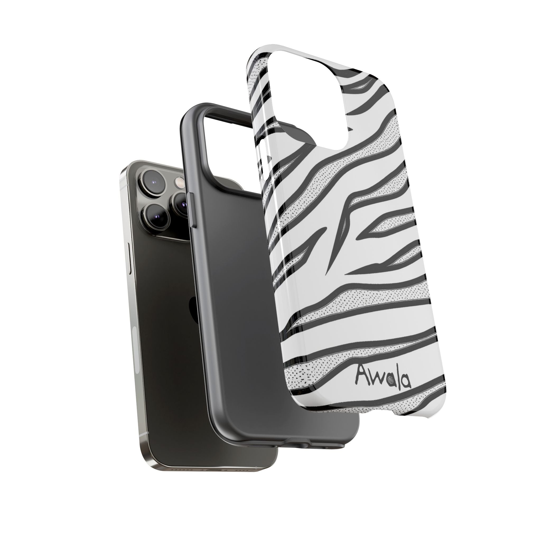 Zebra Print Phone Case - Tough and Stylish Protective Cover