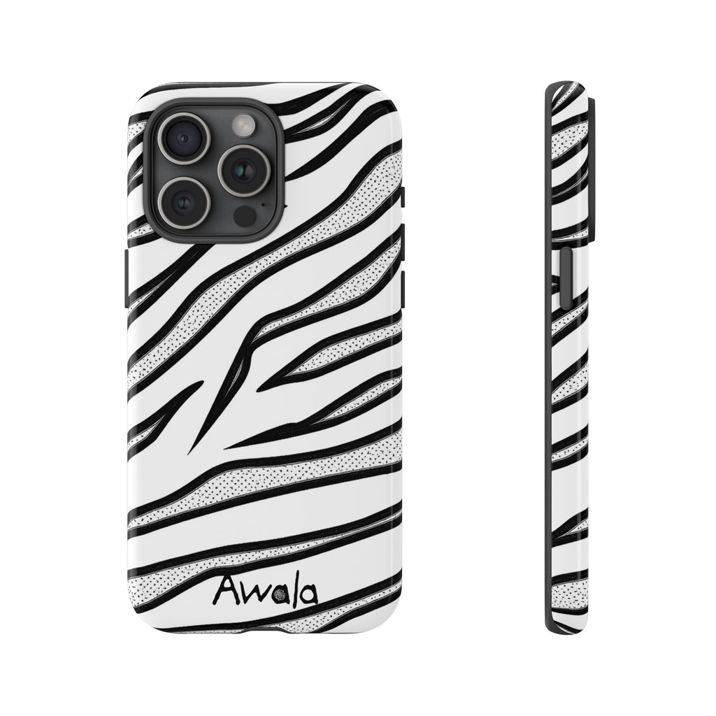 Zebra Print Phone Case - Tough and Stylish Protective Cover