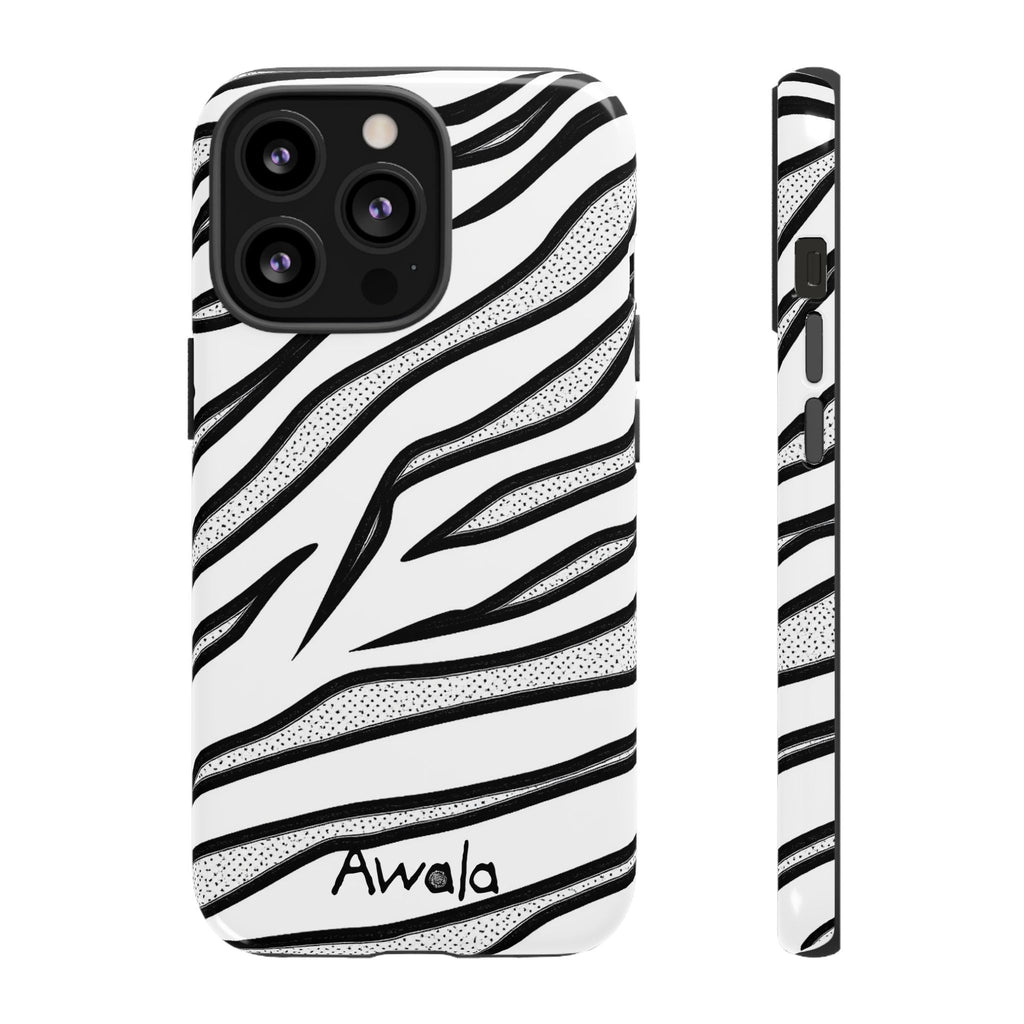 Zebra Print Phone Case - Tough and Stylish Protective Cover