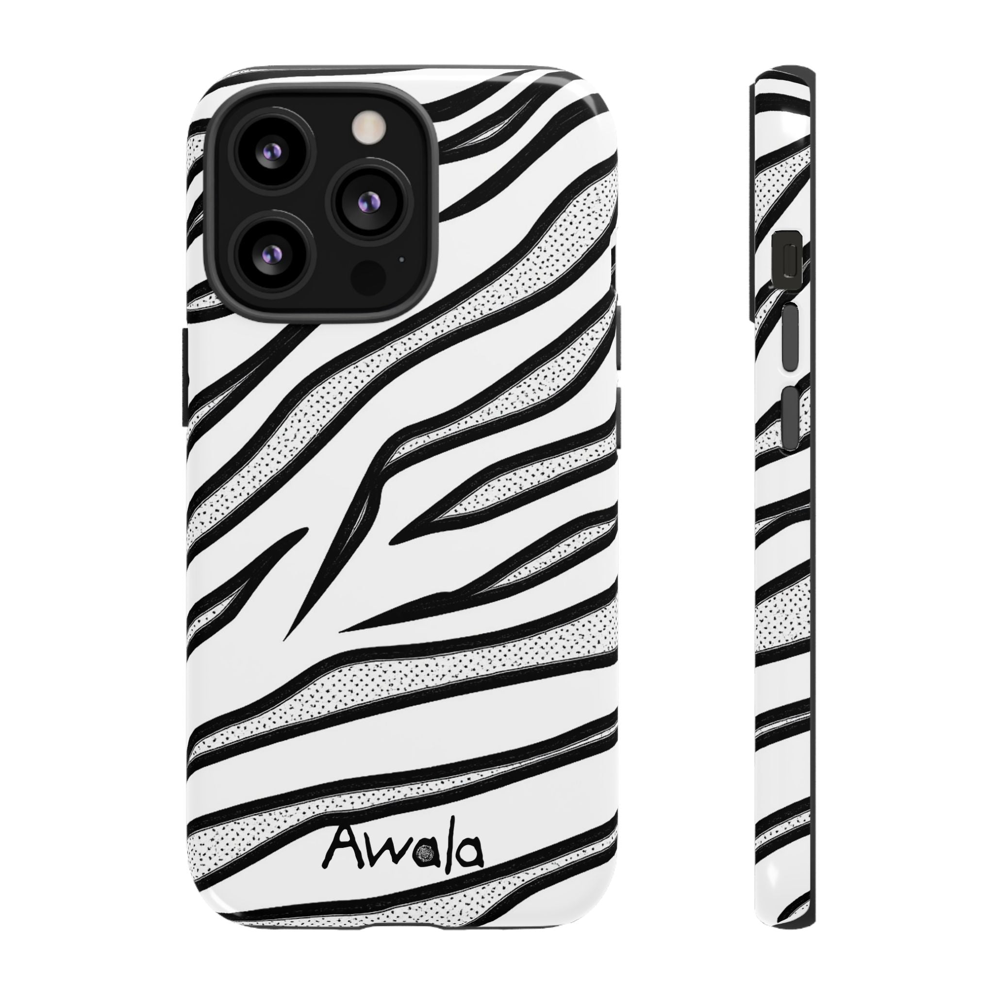Zebra Print Phone Case - Tough and Stylish Protective Cover