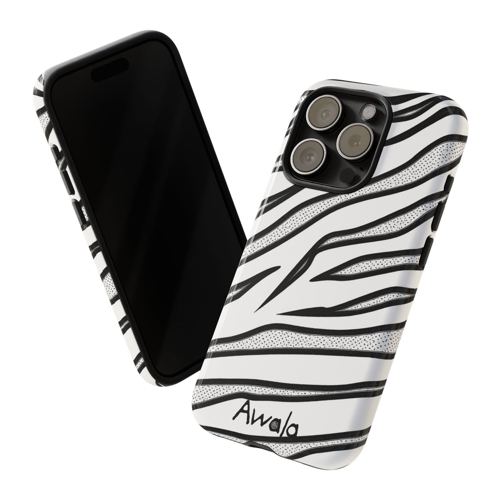 Zebra Print Phone Case - Tough and Stylish Protective Cover
