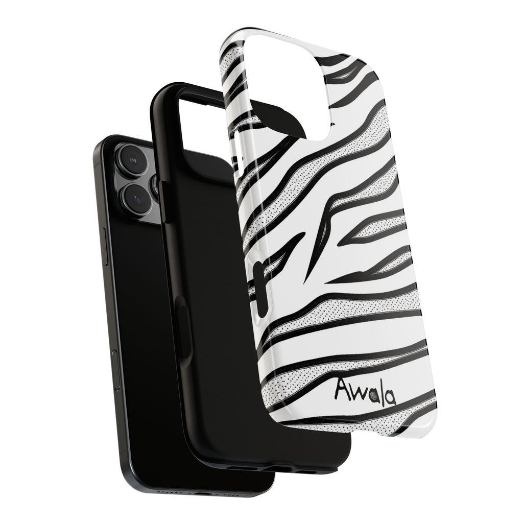 Zebra Print Phone Case - Tough and Stylish Protective Cover