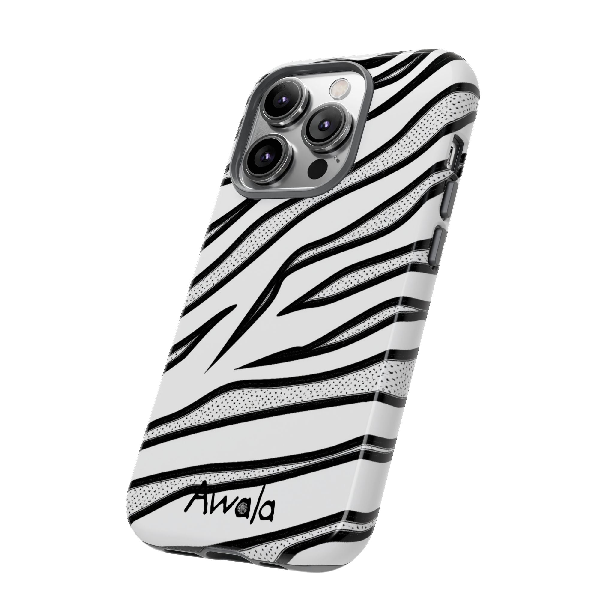 Zebra Print Phone Case - Tough and Stylish Protective Cover