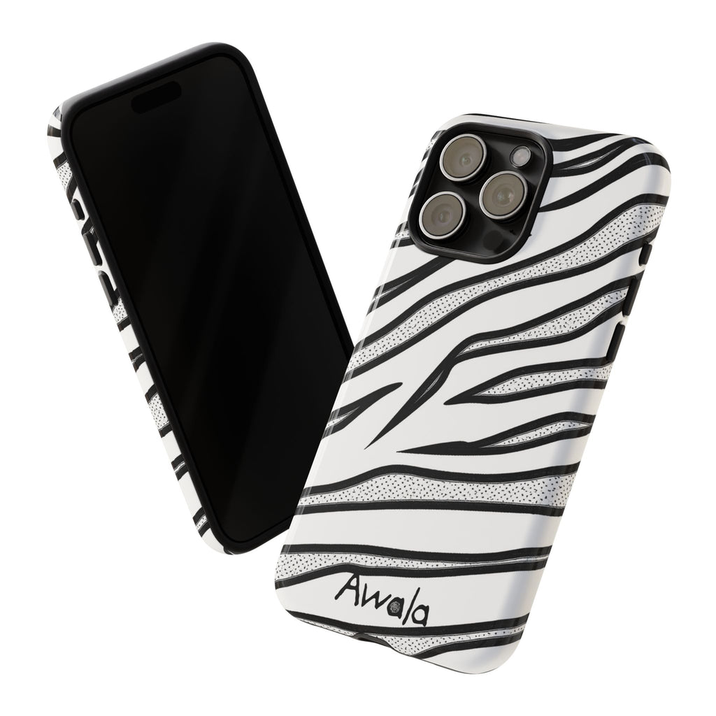 Zebra Print Phone Case - Tough and Stylish Protective Cover