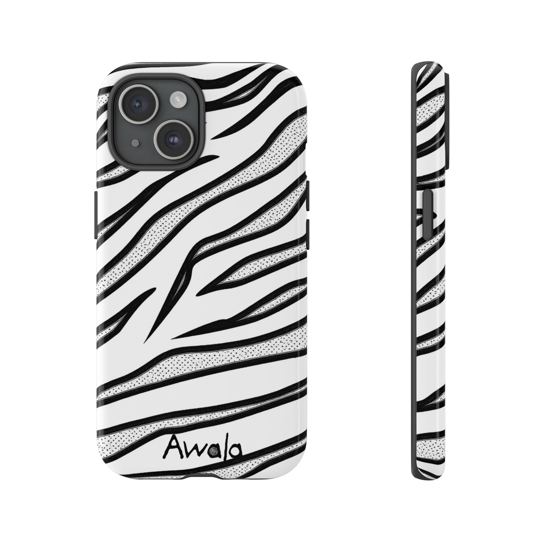 Zebra Print Phone Case - Tough and Stylish Protective Cover