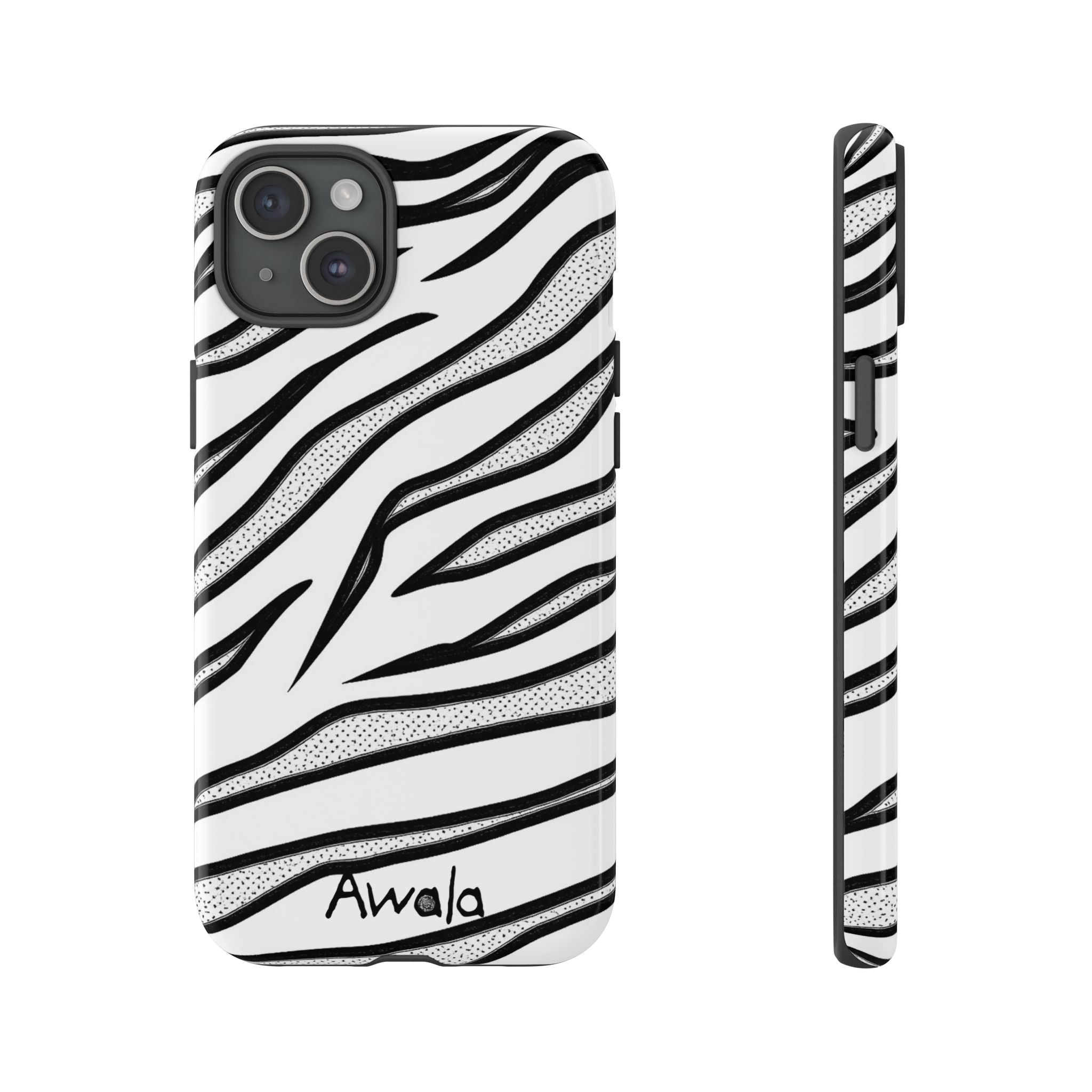 Zebra Print Phone Case - Tough and Stylish Protective Cover