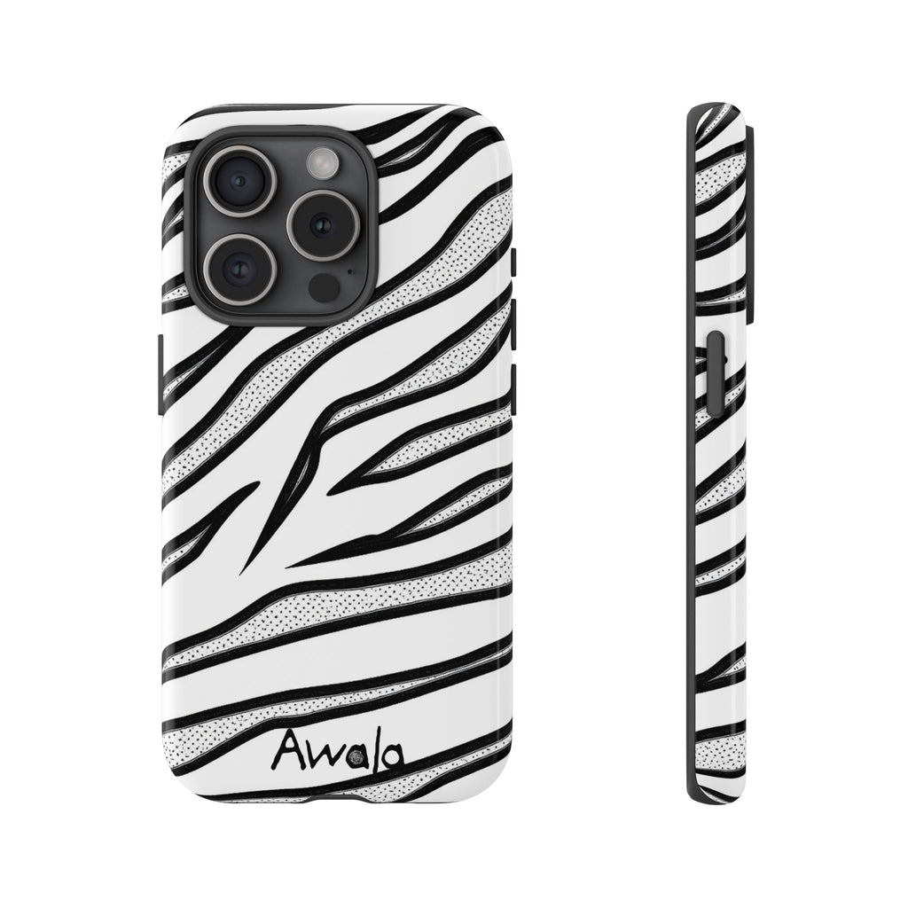 Zebra Print Phone Case - Tough and Stylish Protective Cover