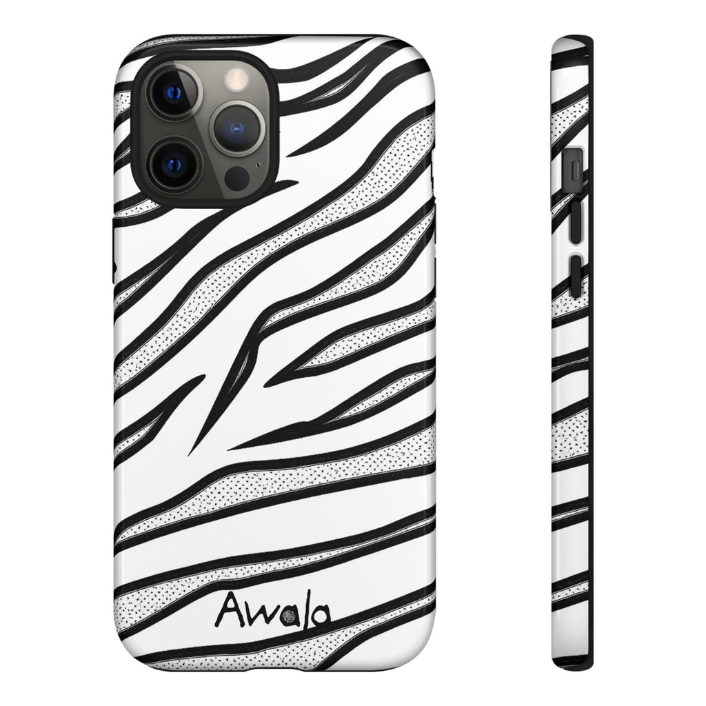 Zebra Print Phone Case - Tough and Stylish Protective Cover