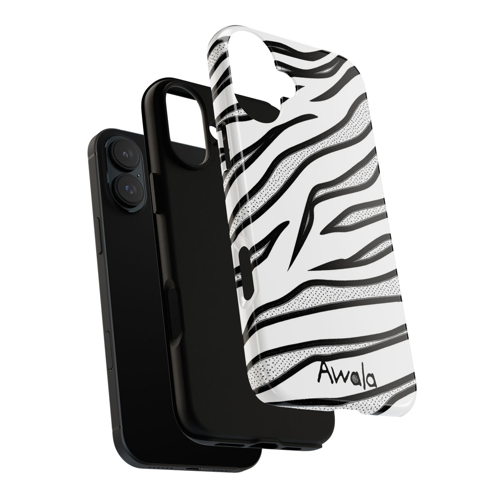 Zebra Print Phone Case - Tough and Stylish Protective Cover