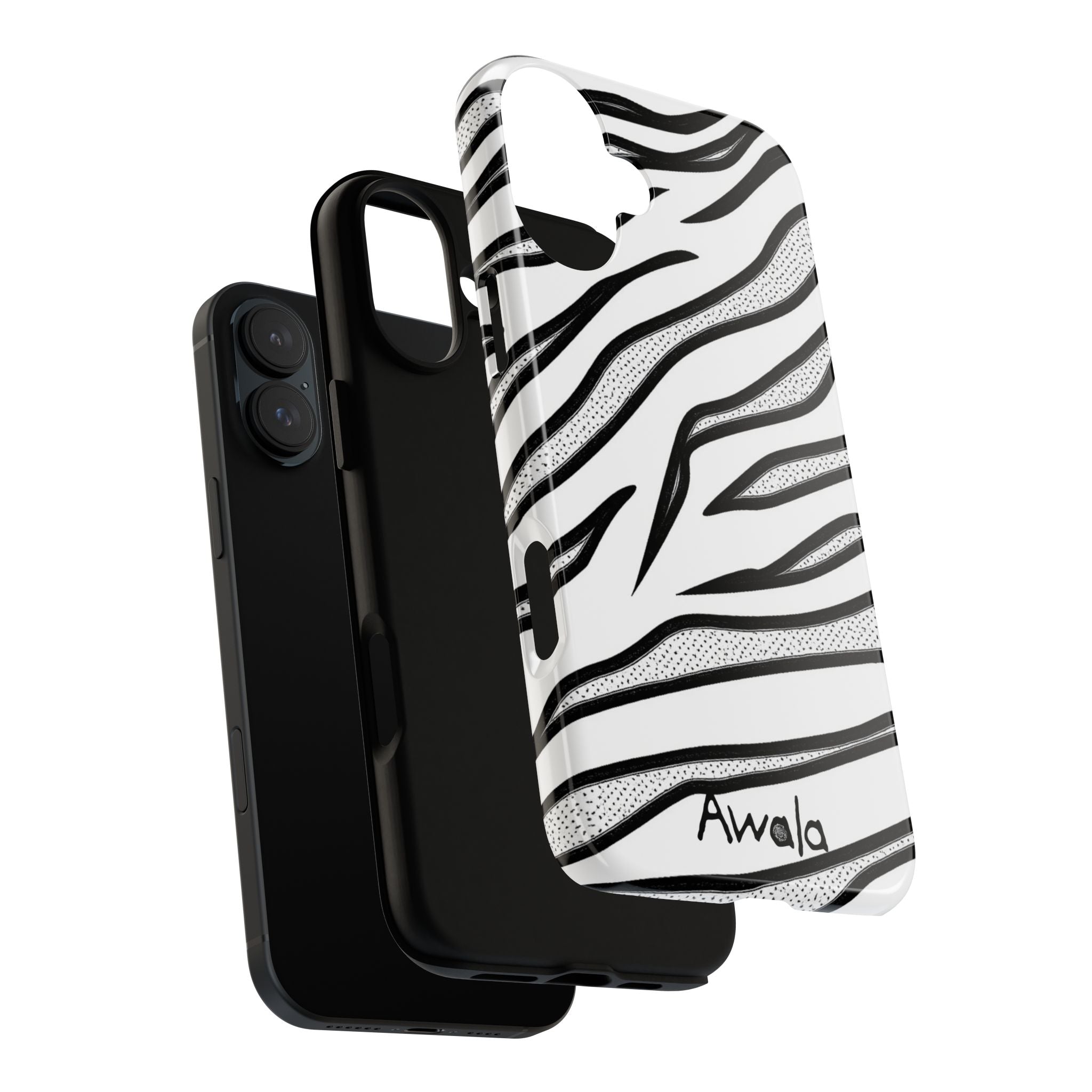 Zebra Print Phone Case - Tough and Stylish Protective Cover