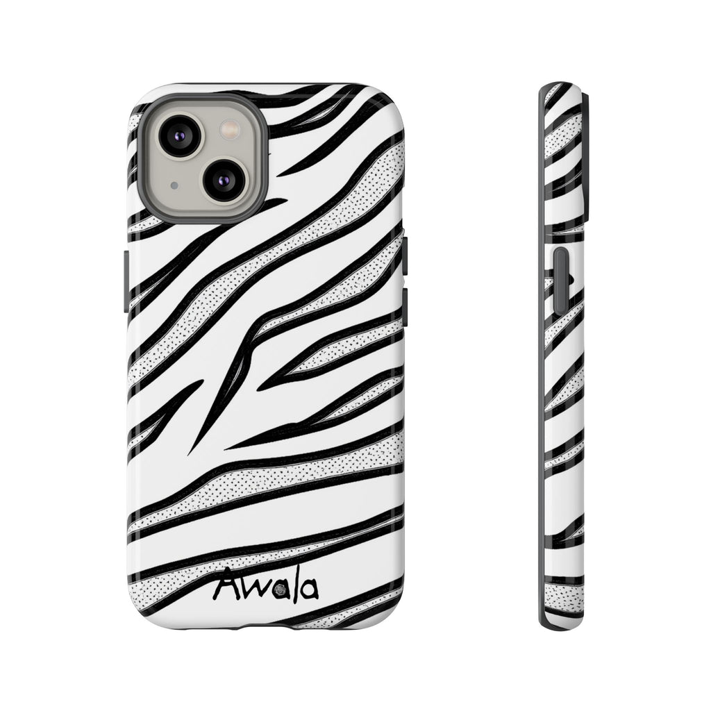 Zebra Print Phone Case - Tough and Stylish Protective Cover