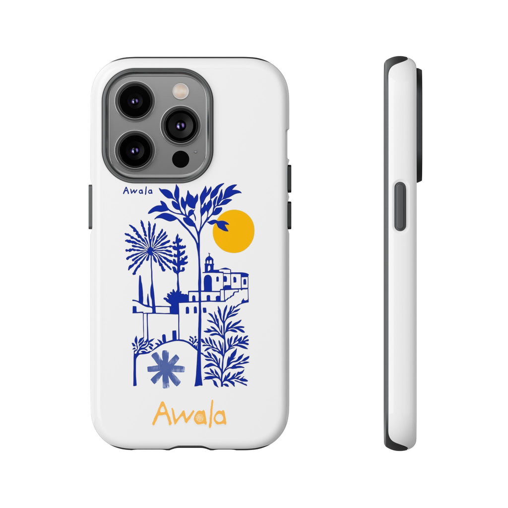 Mediterranean Village Illustration