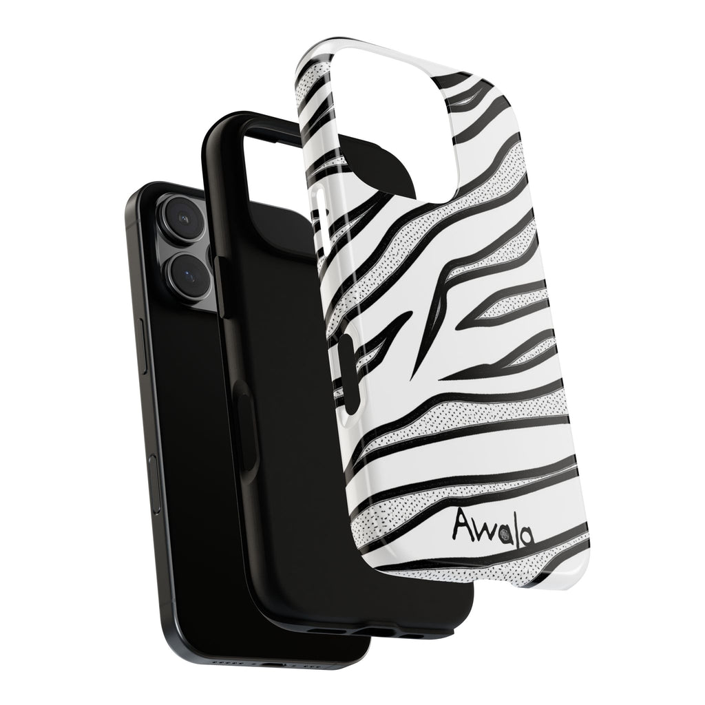 Zebra Print Phone Case - Tough and Stylish Protective Cover