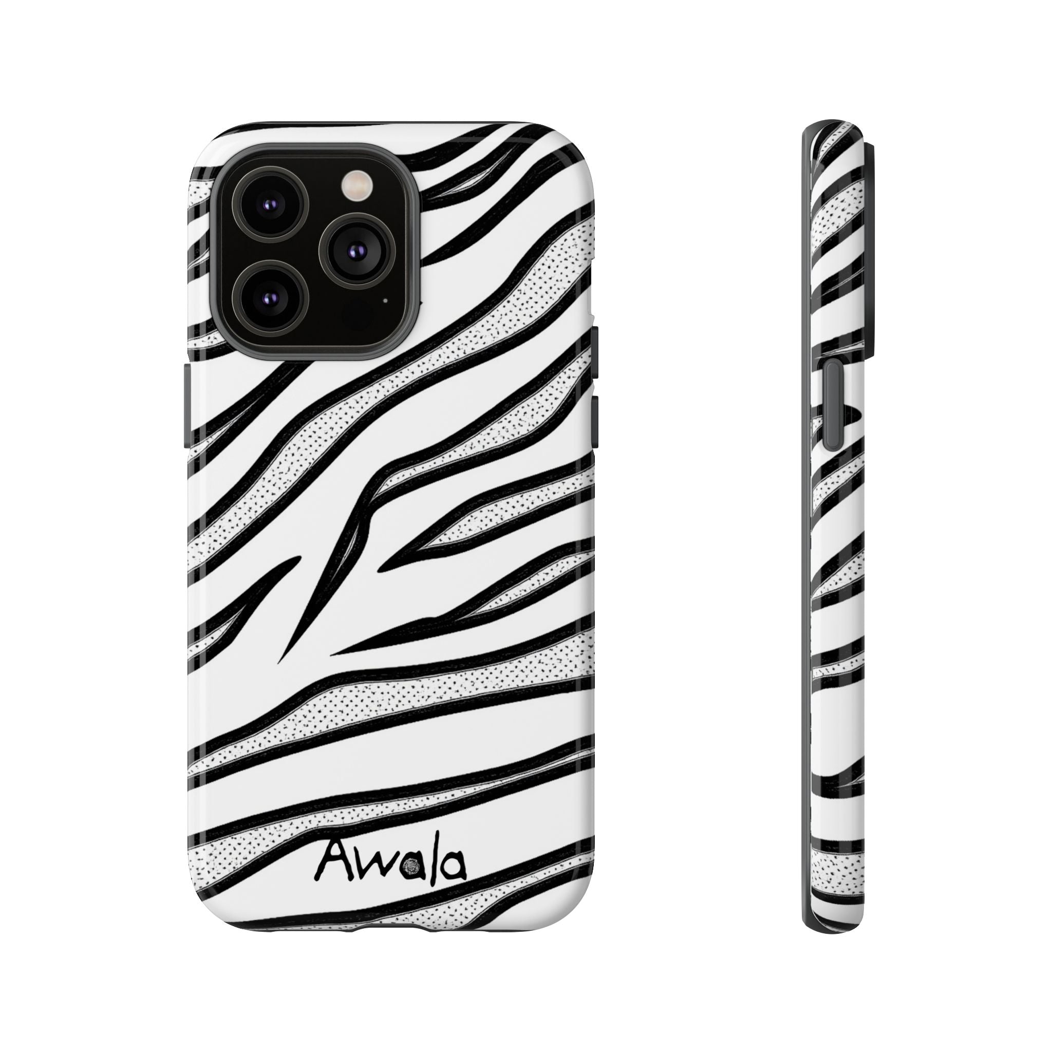 Zebra Print Phone Case - Tough and Stylish Protective Cover