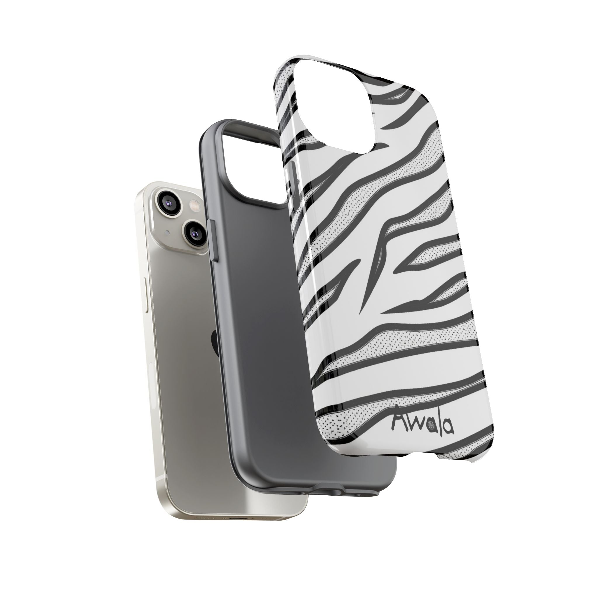 Zebra Print Phone Case - Tough and Stylish Protective Cover