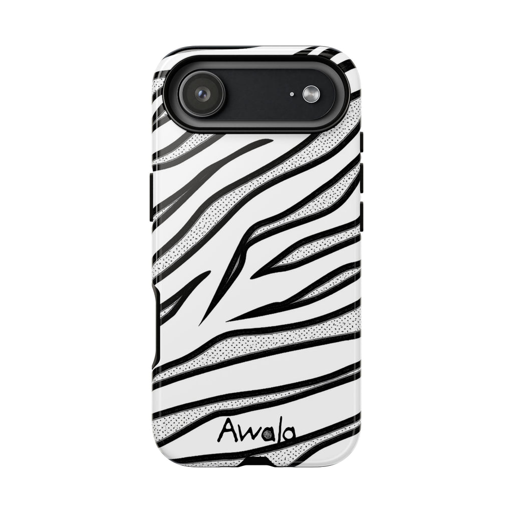 Zebra Print Phone Case - Tough and Stylish Protective Cover
