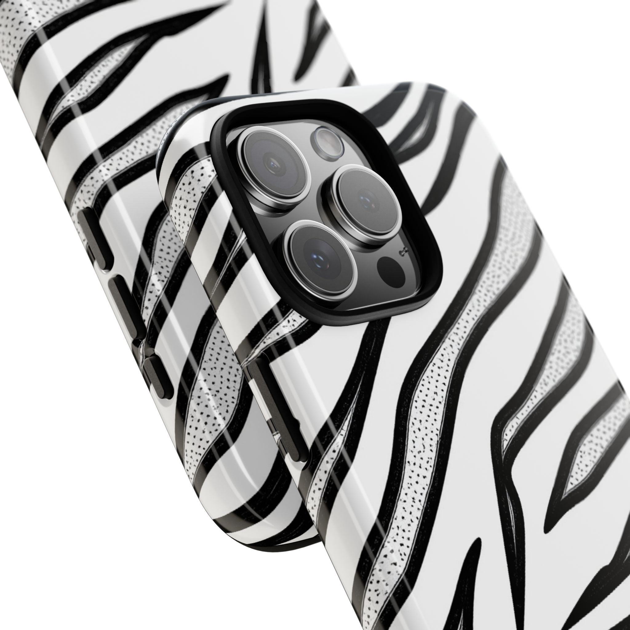 Zebra Print Phone Case - Tough and Stylish Protective Cover