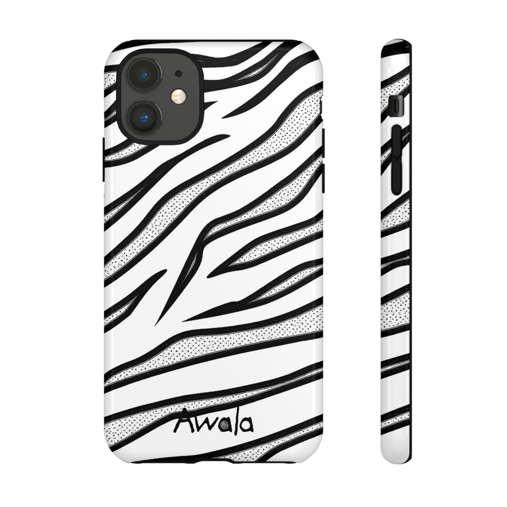 Zebra Print Phone Case - Tough and Stylish Protective Cover