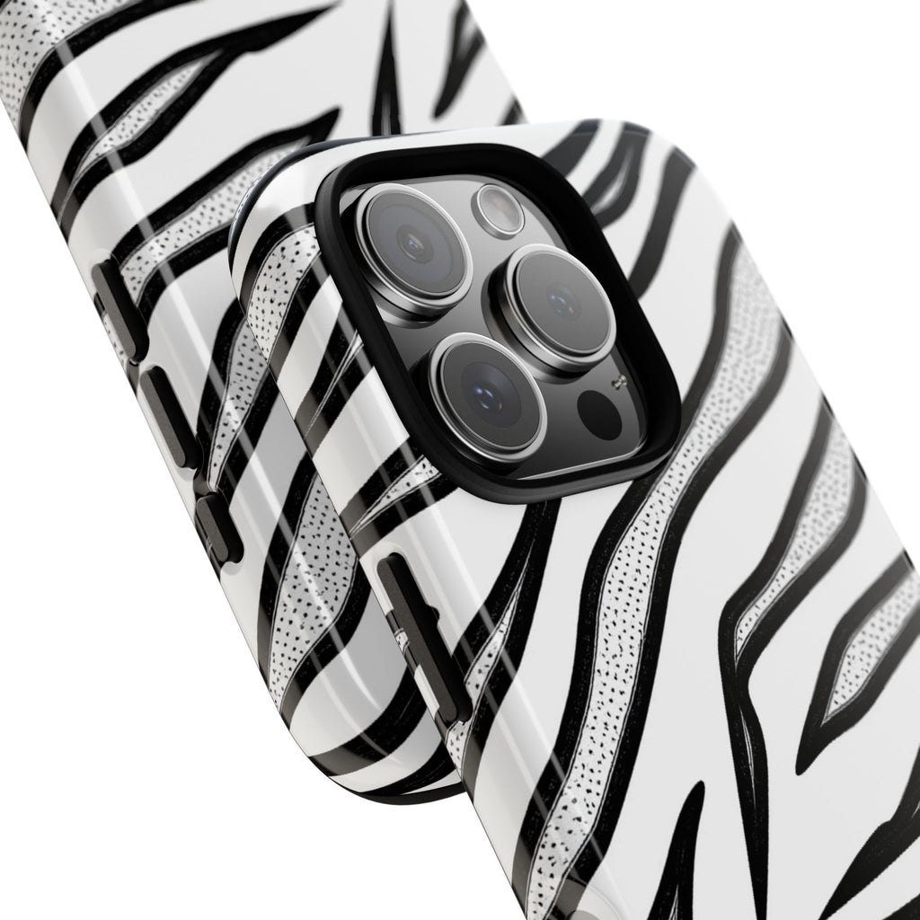 Zebra Print Phone Case - Tough and Stylish Protective Cover