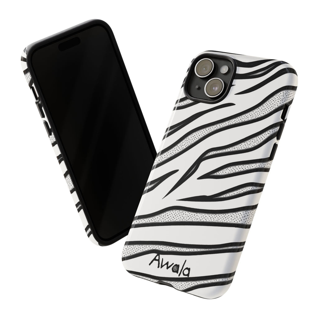 Zebra Print Phone Case - Tough and Stylish Protective Cover