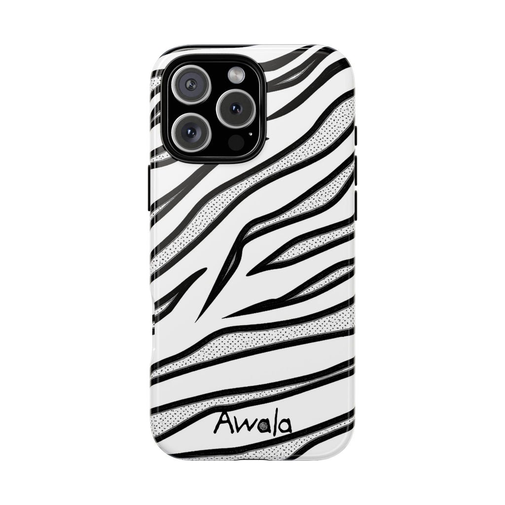 Zebra Print Phone Case - Tough and Stylish Protective Cover