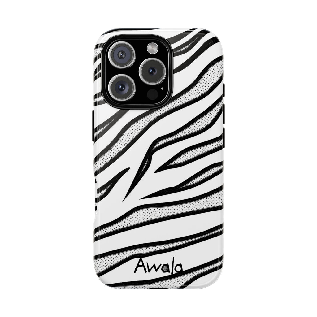 Zebra Print Phone Case - Tough and Stylish Protective Cover