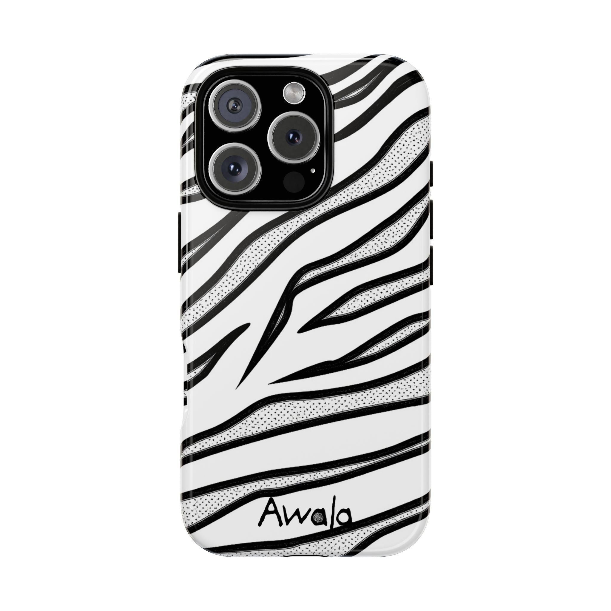 Zebra Print Phone Case - Tough and Stylish Protective Cover