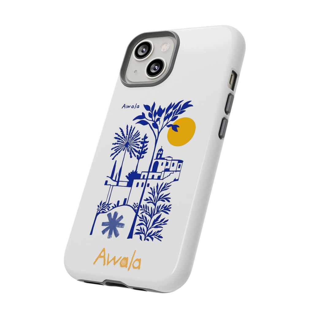 Mediterranean Village Illustration